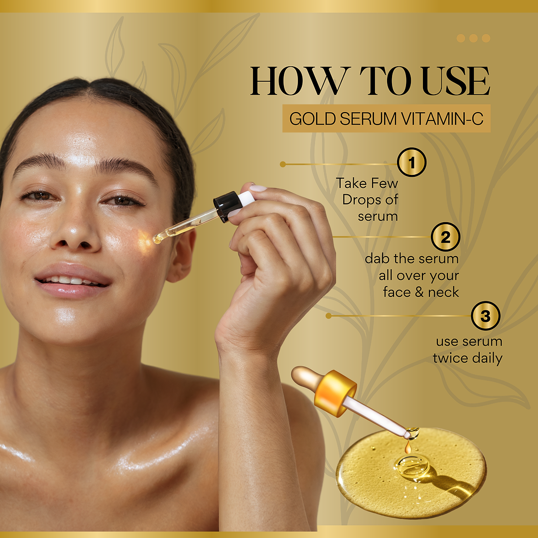 VelvetCharm LuxeGlow 24K Gold Face Serum