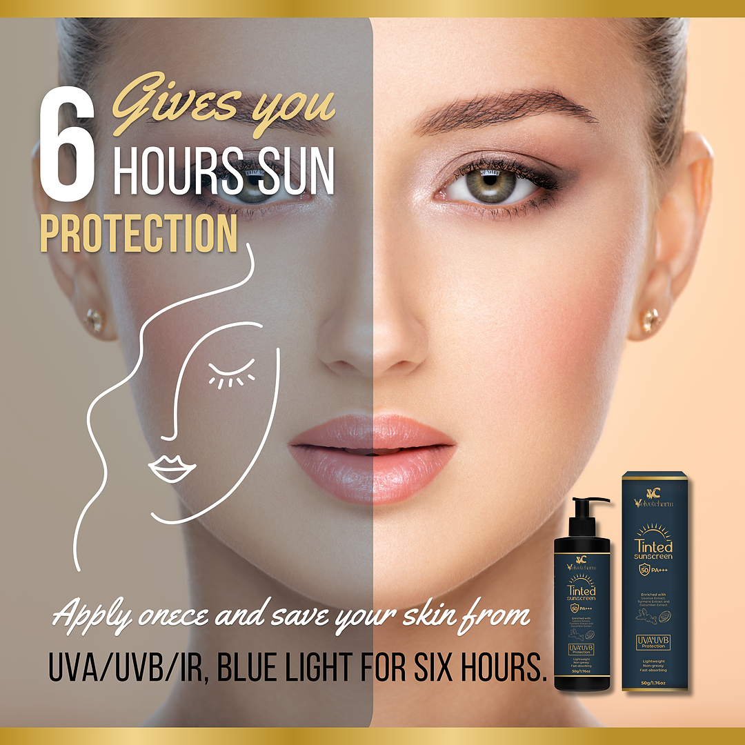 VelvetCharm GlowTint Tinted Sunscreen SPF 50